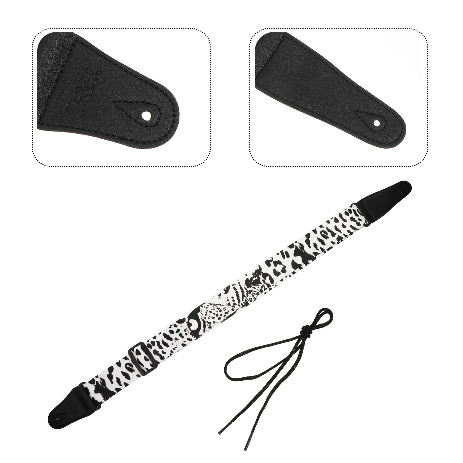 

Guitar Strap Belt Accessory Printed Electric Bass Classical Ukulele Banjo Shoulder Band Lightweight Stylish Fashionable