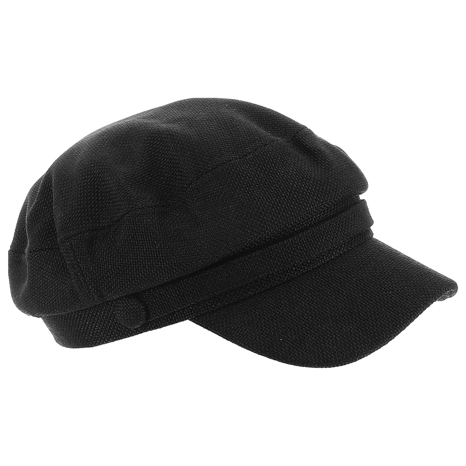 

Navy Beret Hats for Women Cotton Linen Black Vintage Artist Cap Sun Protection Outdoor Spring Summer Lightweight Breathable