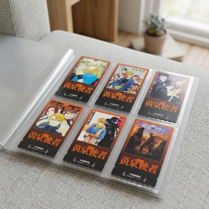 Anime Photocard 6 Pieces Ticket Card Set For Wall Board Binder Desk Display Room Decoration Collectible