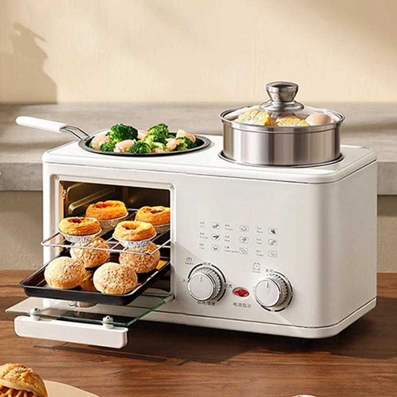 Picture 3: Four-in-one Breakfast Machine Multi-function Frying, Baking, Steaming and Cooking Oven Household Toaster Sandwich To Cultivate
