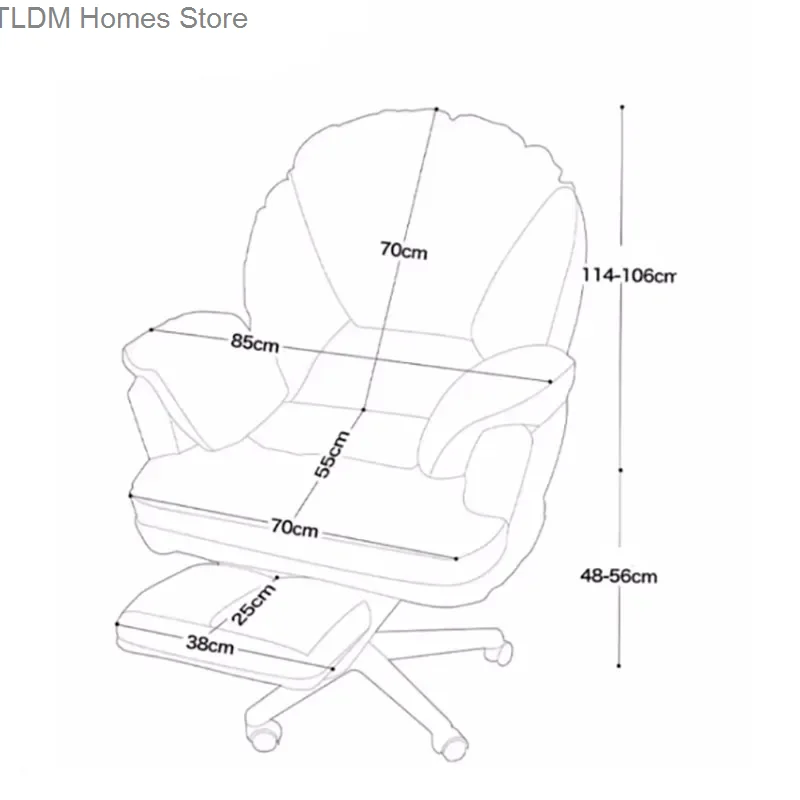 Simplicity Unique Office Chair Cushion Small Apartment Work Swivel Gaming Chair Cute Modern Chaises De Bureau Home Furniture