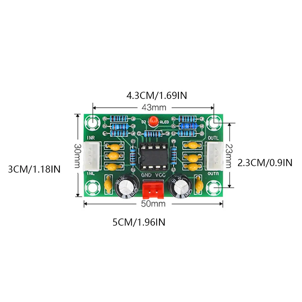 Moduł przedwzmacniacza 5 razy z przodu płyta wzmacniacza element elektroniczny