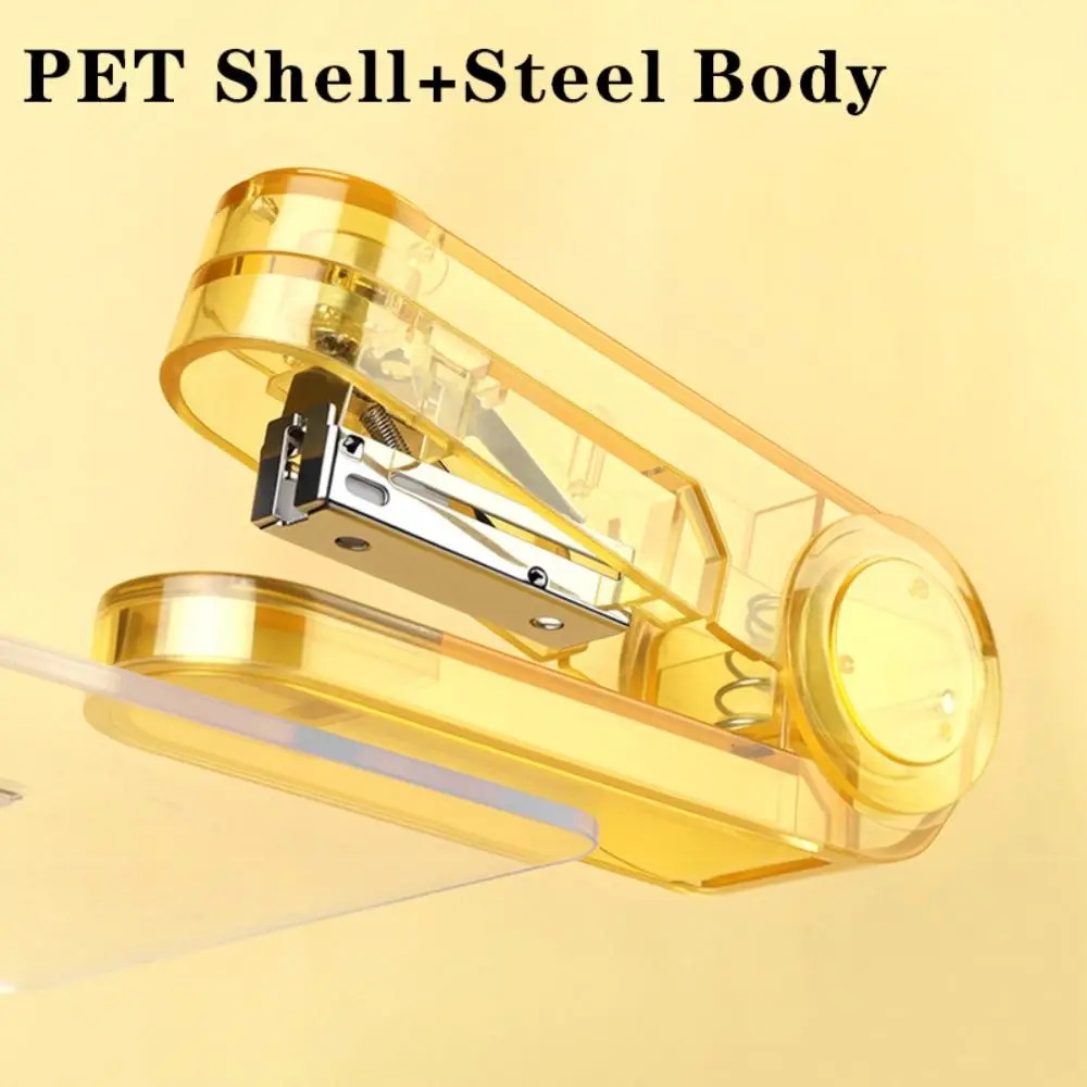 Transparent Stapler 360 Degree Rotating Labor-saving Binding Machine Binding Middle Seam Bookbinding Machine Student