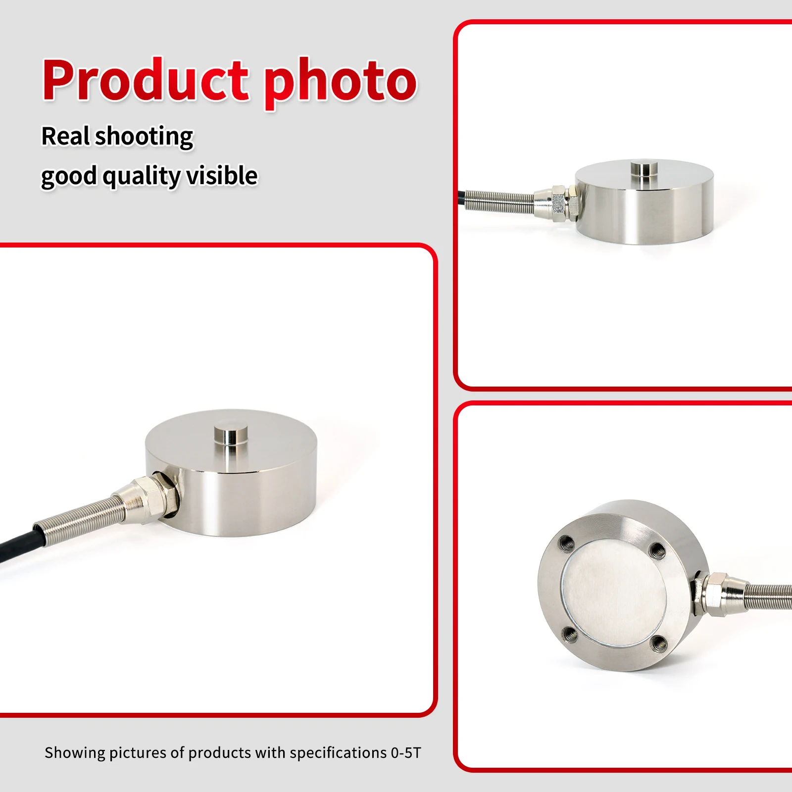 Датчик тензодатчика с индикаторным дисплеем, внешний диаметр 51, усилие давления и усилие сжатия, широкое напряжение переменного тока 100–240 В.