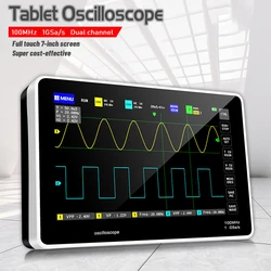 FNIRSI 1013D Digital Tablet, Dual Channel, 100m Bandwidth, 1GS Sampling Rate, 7-inch