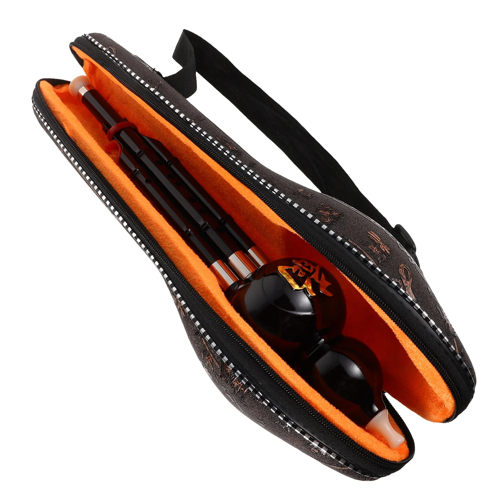 

Detachable Resin Cucurbit Flute Chinese Traditional Wind Instrument C Key for Beginners Kids Includes Storage Box