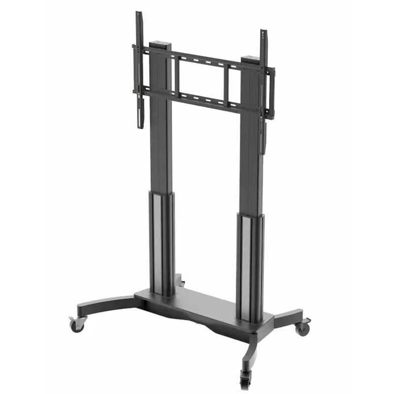 New Model 65-98 Electric Lift Mobile TV Stand Trolley Height Adjustable Mobile TV Cart Mount With Cart