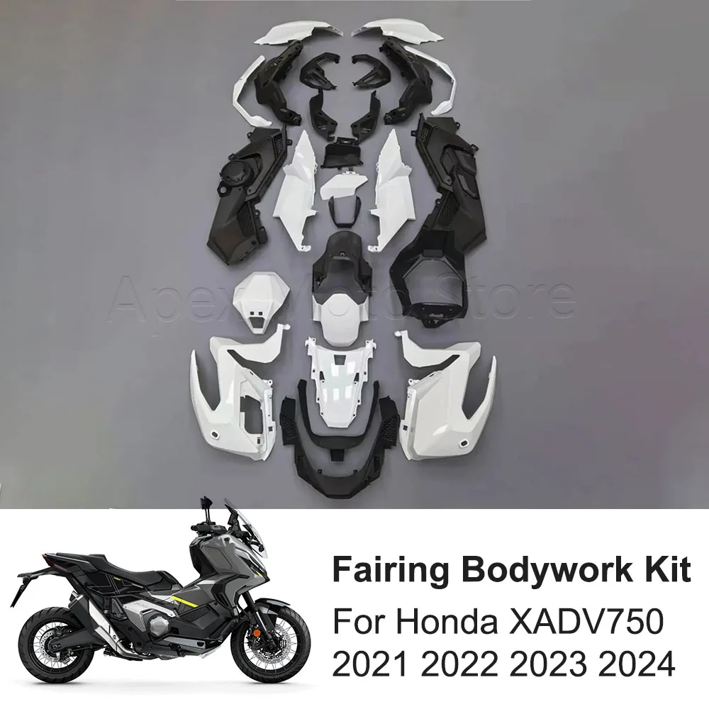 

Для мотоцикла Honda XADV750 XADV 750 2021-2024: Непокрашенный полный комплект обтекателей, литой пластиковый обвес, панели и накладки из АБС-пластика