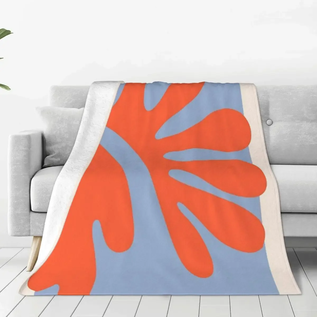 Henri Matisse Flannel Blanket Quality Super Warm French Artist Orange Artwork Throw Blanket Winter Travel Bed Cute Bedspread