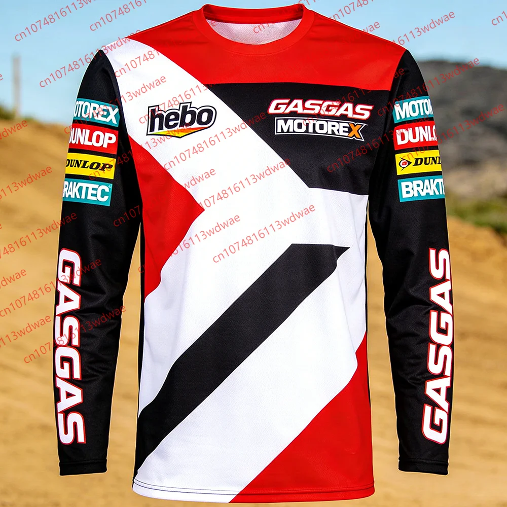 Jersey de Motocross GASGAS, Traje de Ciclismo para Hombre 2026 Hebo Motorex, Secado Rápido, Transpirable, para Pilotos Profesionales y Entusiastas del MX Todoterreno
