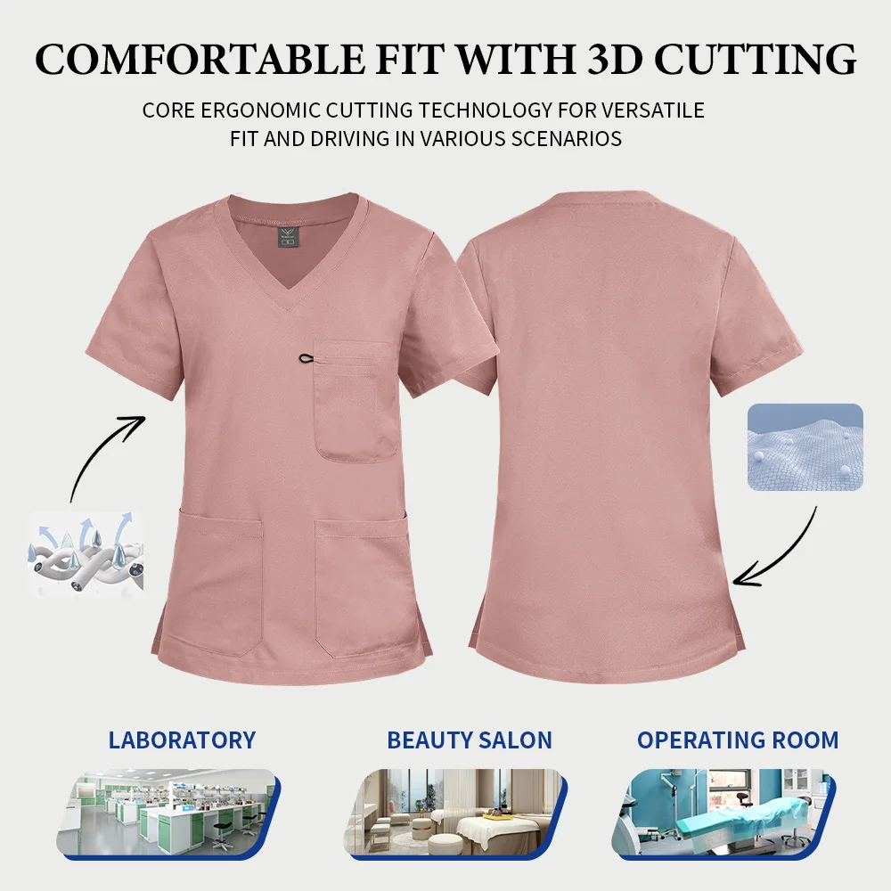 الجملة مستشفى طبيب ملابس العمل السريرية فرك مجموعة الزي الطبي التمريض القمم بانت مجموعة النساء الرجال الصيدلة العمل الزي الرسمي