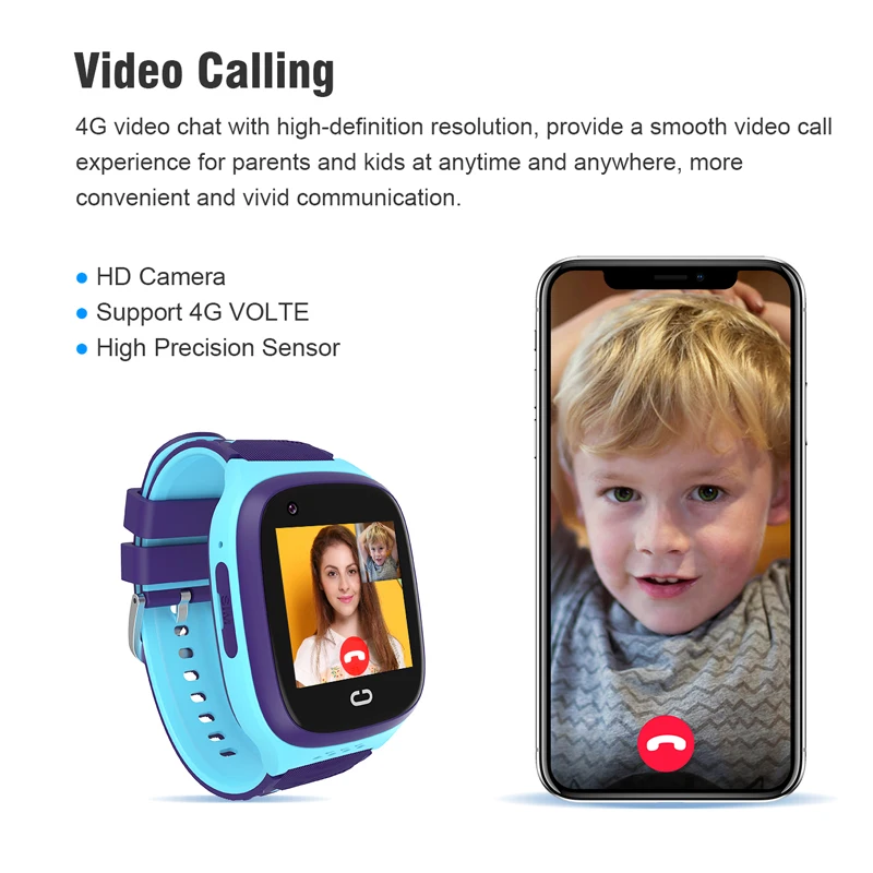 Video Call LT31 Kids Smart Watch 4G GPS WIFI LBS SOS Camera IP67 Waterproof Location Remote Monitoring Sim Card Baby Smartwatch