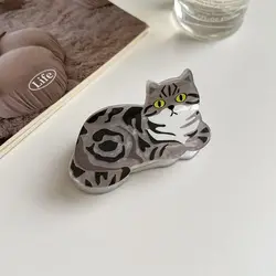 Fashion Puppy Animal Dog Hair Claw Cartoon Kitten Cat Hair Clip Animal Shark Clip Grab Clip Female