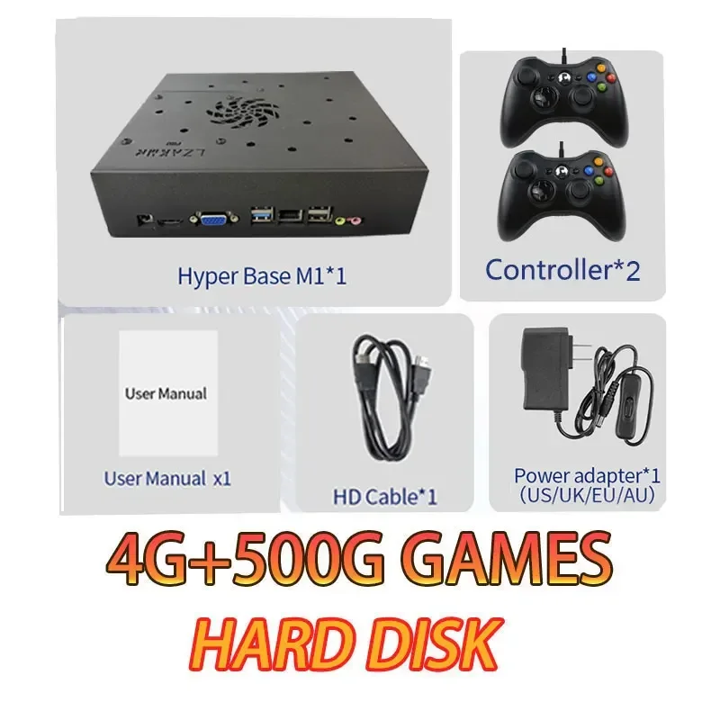 Super Game Console X8 Pro 70000 + Games I3-3110M Voor Wii PS2 DC PSP GAMECUBE 500G Geladen Console Windows 11 en Batocera