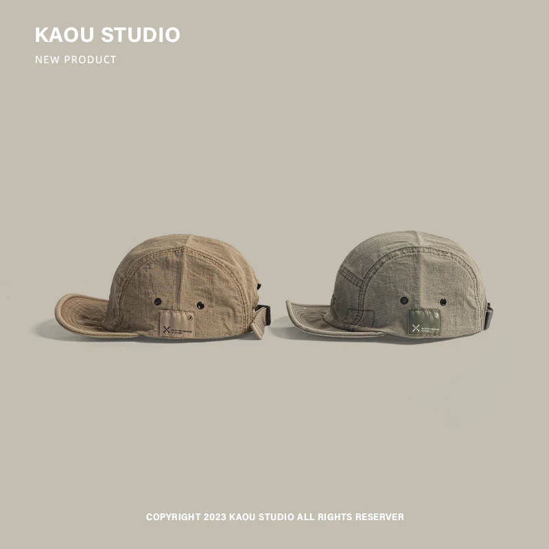 الرجعية لينة الحواف التجفيف السريع قبعة بيسبول النساء الربيع الصيف التخييم في الهواء الطلق تنفس واقية من الشمس رقيقة 5-لوحة قبعة رجالي