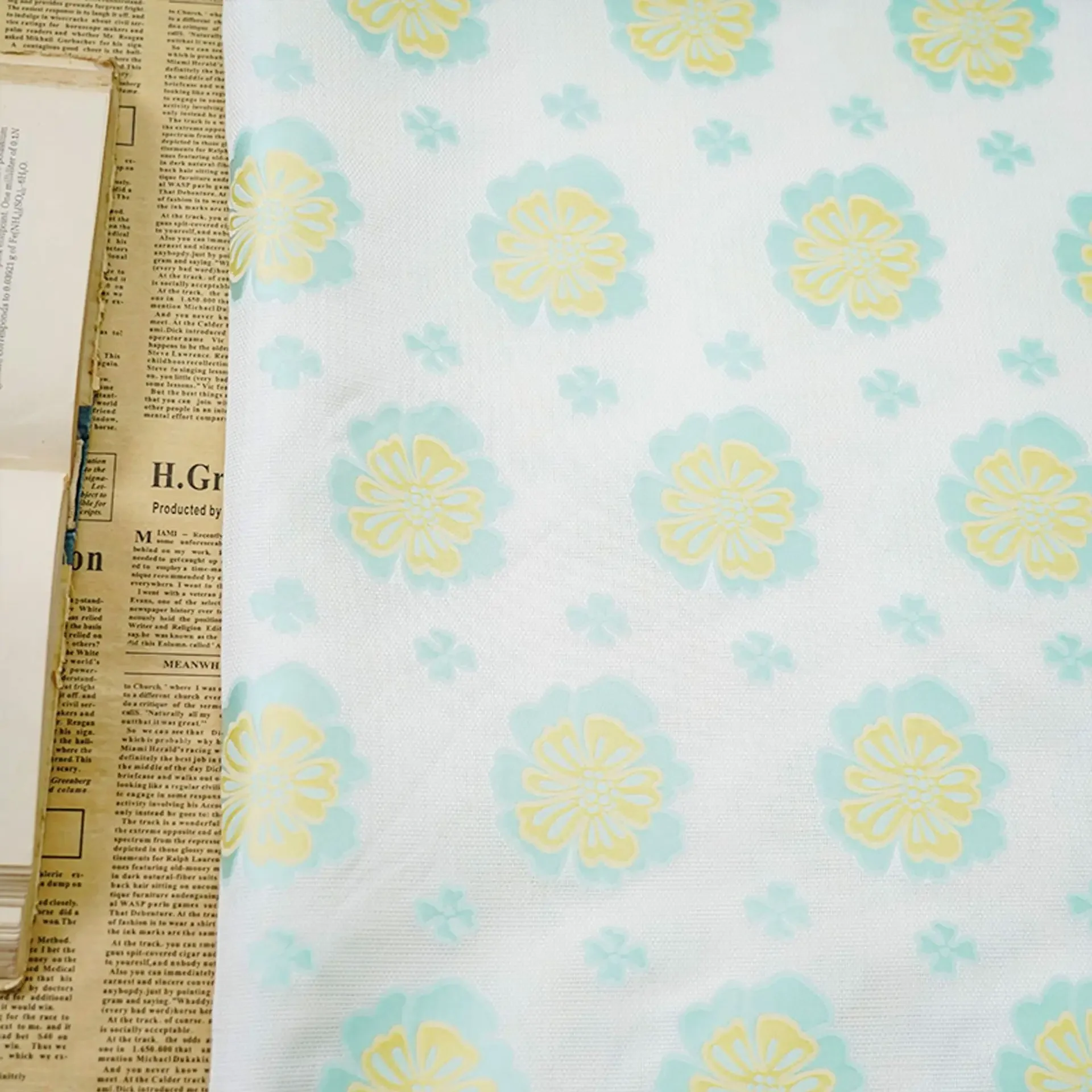 1 Meter Small Daisy Woven Jacquard Fabric Spring Summer Dress Skirt Decorative Sewing Fabric