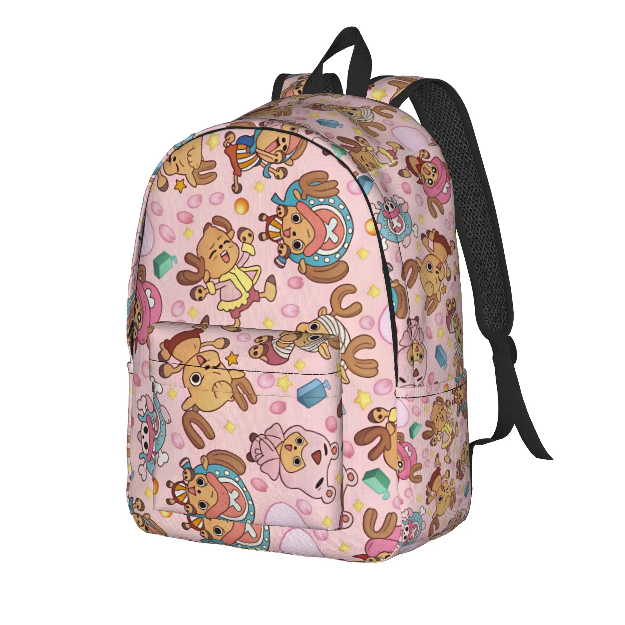 TONY TONY Chopper! Backpack Women Men  Pattern Backpacks Polyester Stylish School Bags University Custom Rucksack