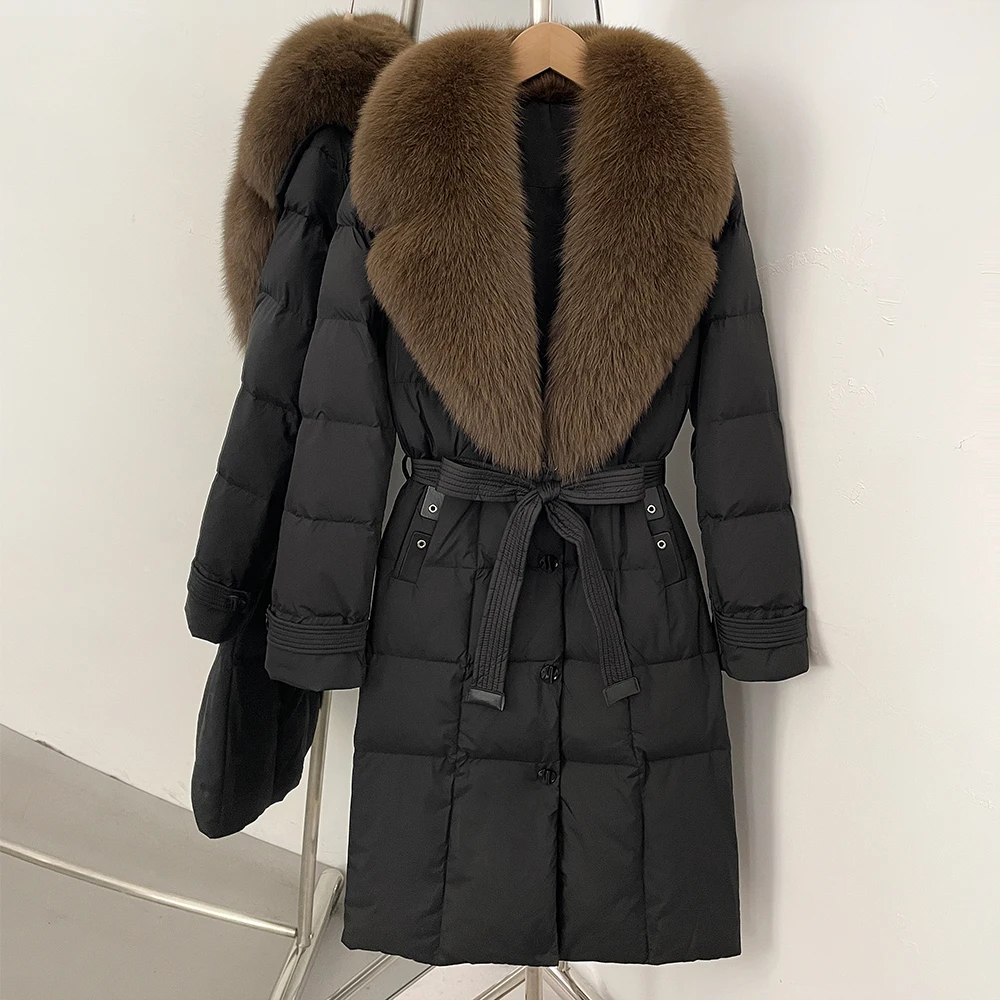 OFTBUY Long Women's Winter Down Jacket Lightweight Puffer Women with Real Fur Coat Duck Down Coats and Parks Women's Clothing