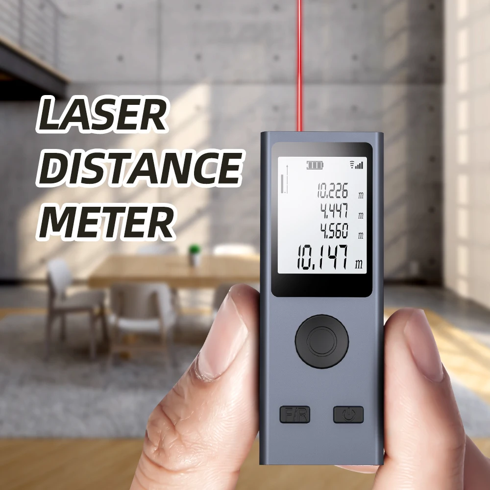 New Mini Laser Measuring Tape Micro Laser Distance Meter with USB Charging 6in1 Laser Distance Measuring Tool Compact Flexible