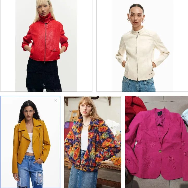 Foreign trade original single Spanish autumn and winter new embroidered padded jacket