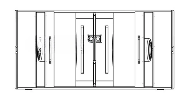 D&B B22 double 18-inch subwoofer empty box imported birch.