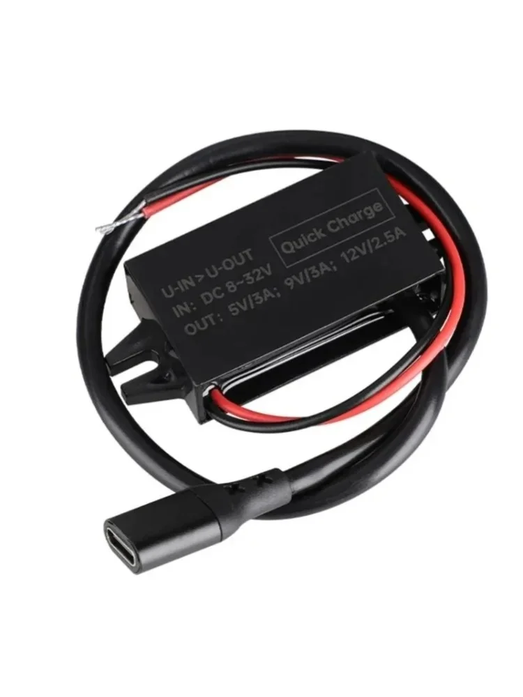 X9FB 8V-32V zu 5V/9V/12V PD 30W Netzteil, USB-C-Ausgang, Stromadapter-Konverter für Autos