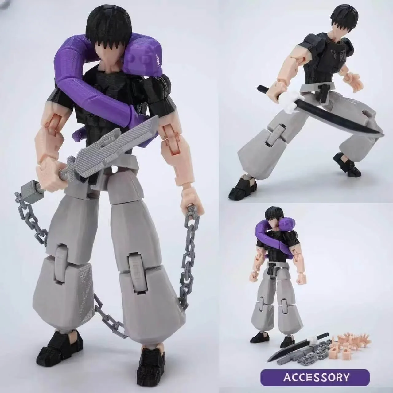 New​9L3D Lucky13 Gojo Sukuna Jujutsu Fushiguro Toji Gojo Satoru Action Figure Dummy13 T13 Multi-Jointed Collectible Toys Titan13