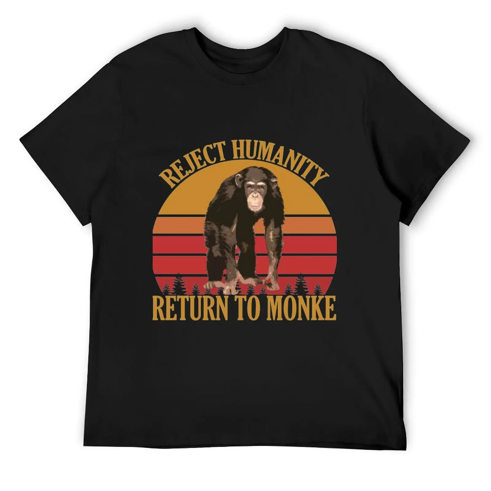 

Футболка Return To Monke, блузка, футболки с рисунком аниме, летние топы, облегающие футболки для мужчин