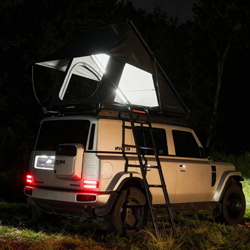 High Quality ADA Overland Aluminum Hard Shell Rooftop Tent Outdoor Camping Equipment For SUV