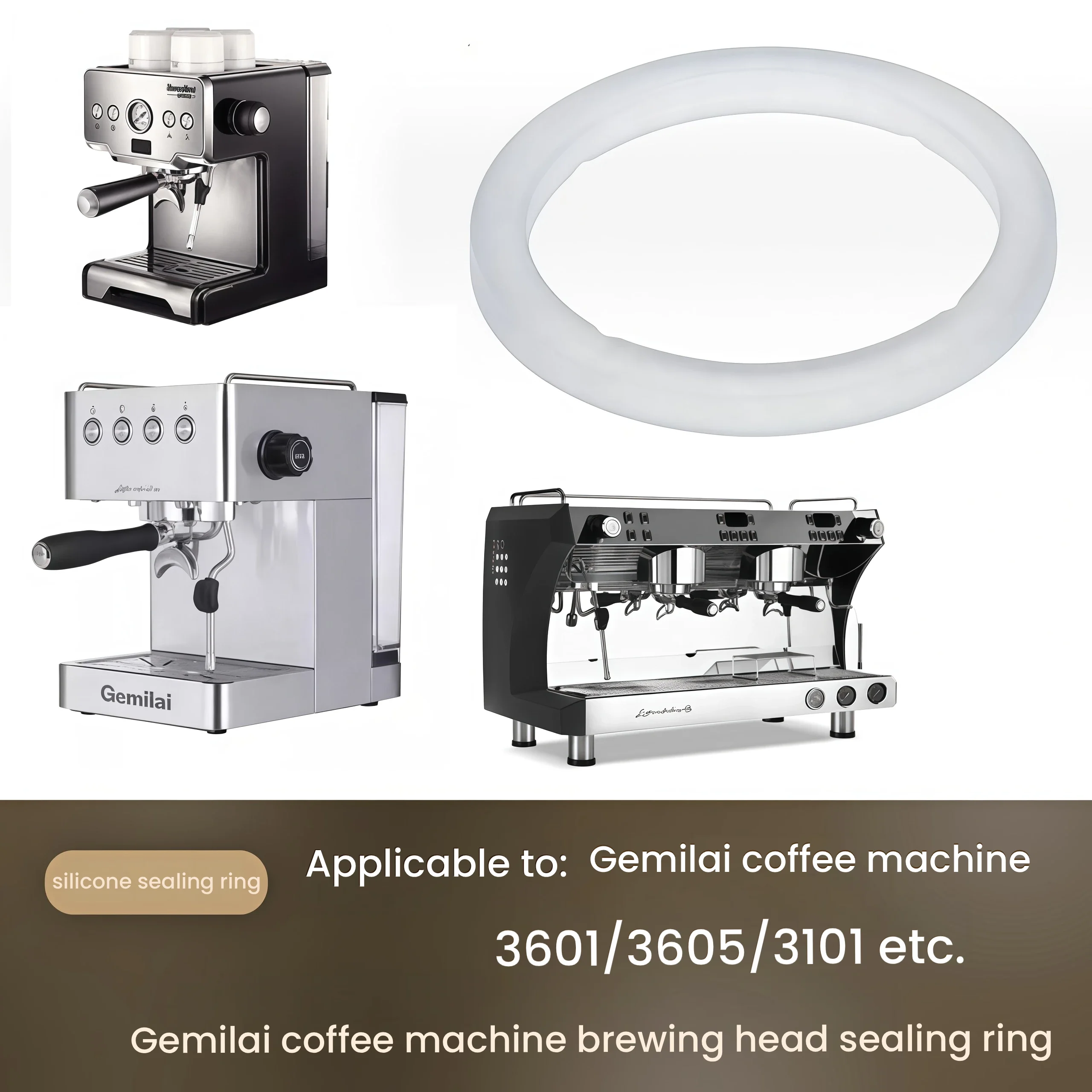 Suitable for Gemilai 3601/3605/3200 coffee machine brewing head sealing ring brewing head rubber ring water separation filter sc