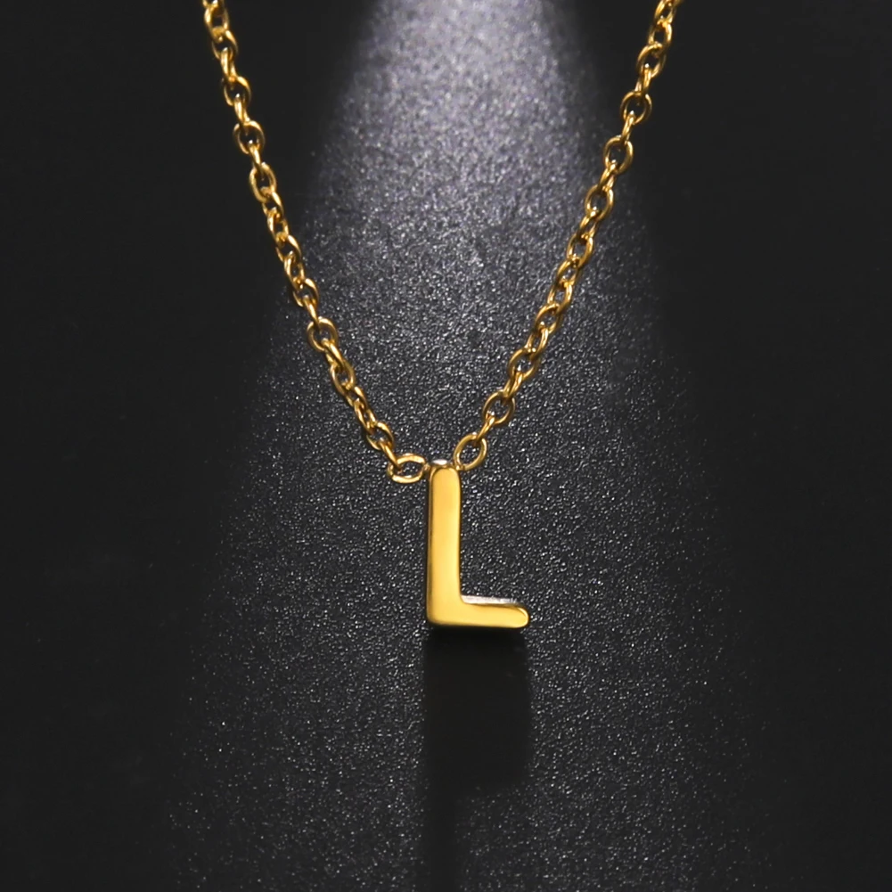 Cazador Minimalistische Initial A-Z Buchstaben Halskette für Frauen Alphabet Edelstahl Halsband Ketten Schmuck Geburtstagsgeschenk Großhandel – Detail 15