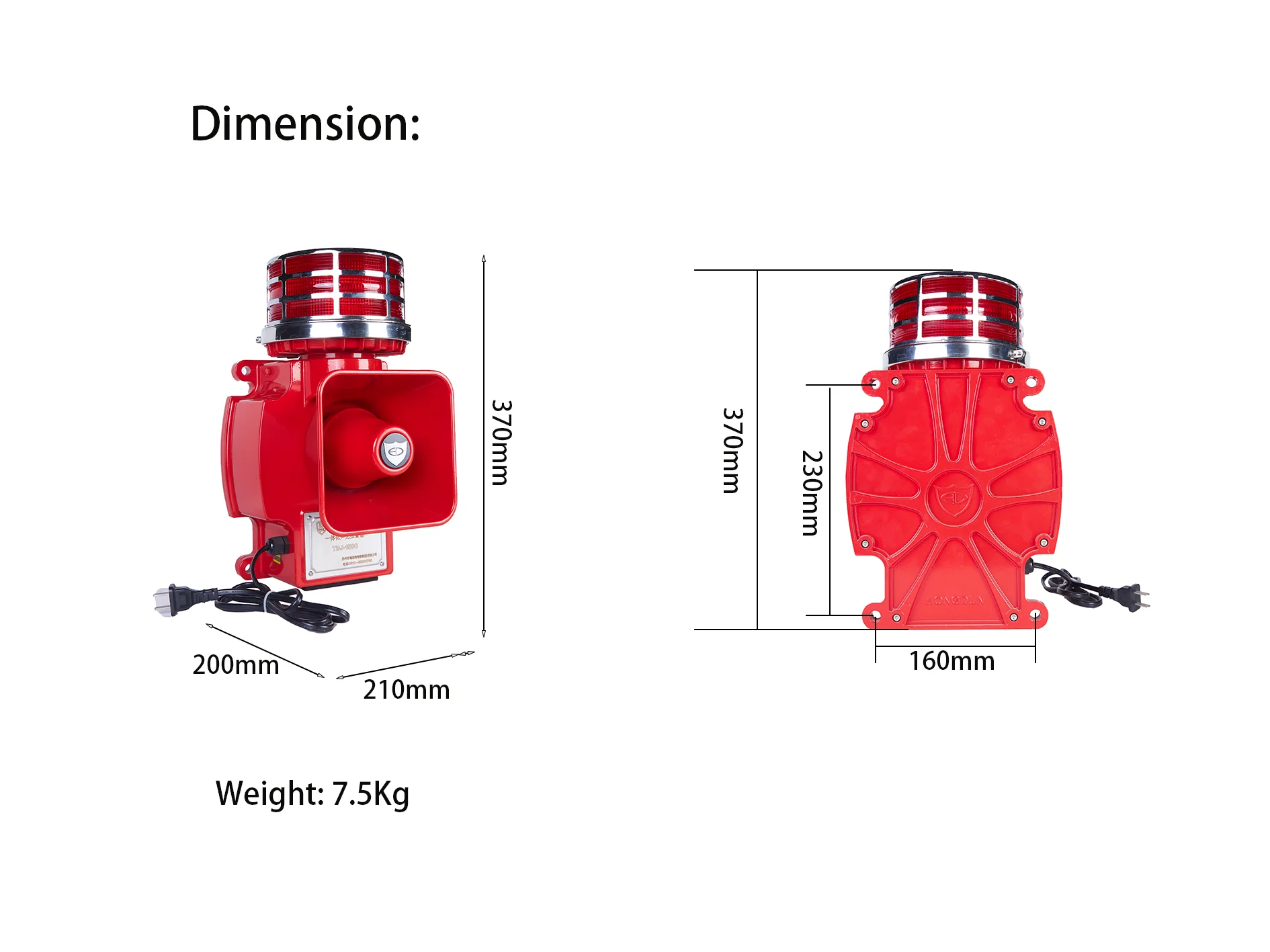 Sistema de alarma de personal de seguridad y protección de alta velocidad con sonido y luz para entrada accidental