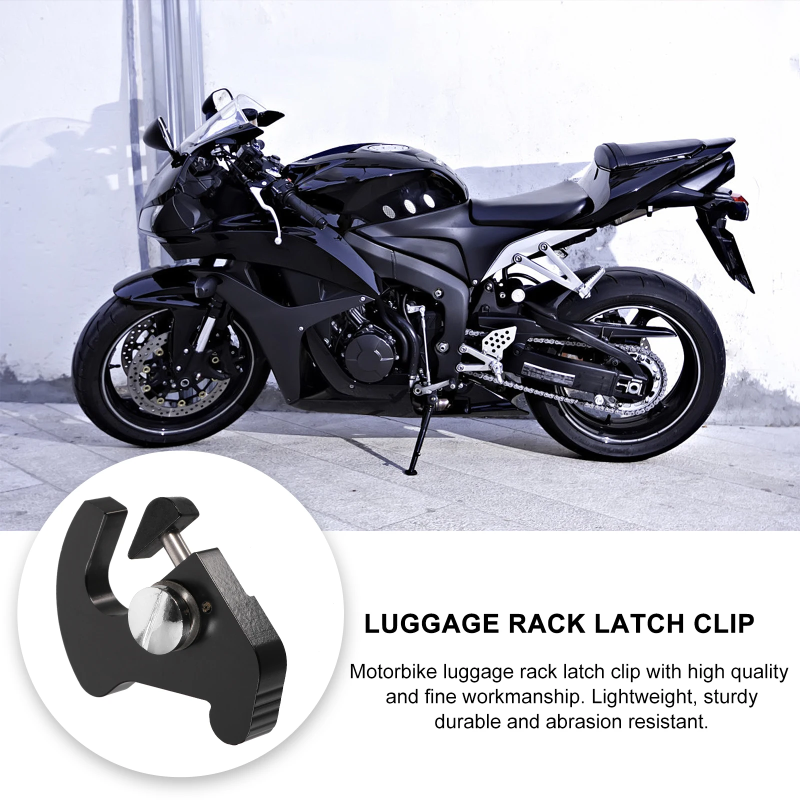 

2pcs Quick Release Buckle Motorcycle Latch Clip Detachable Luggage Rack Mount Stealth Clip For Bike Docking Points Bar Buckle