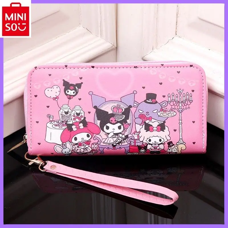 Miniso Hallo Kitty Jade Guigou gedruckt Wechsel Aufbewahrung tasche für Frauen hochwertige PVC-Karte ID große Kapazität Multi-Card-Brieftasche