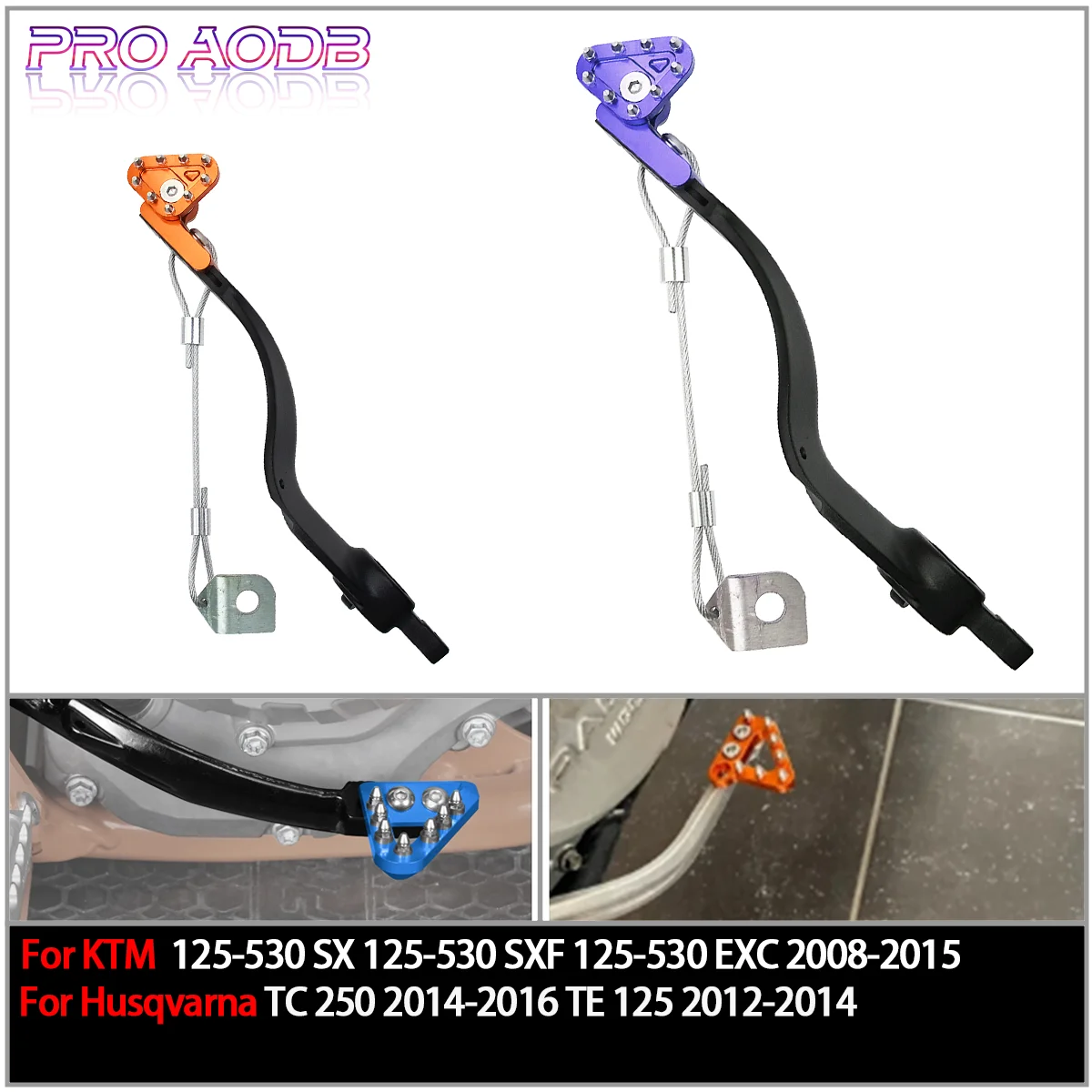 

For KTM EXC SX SXF XC XCF XCW XCF-W SX EXCF 125 250 300 350 400 450 500 530 Motocross CNC Rear Brake Pedal Arm Lever Brake Saver