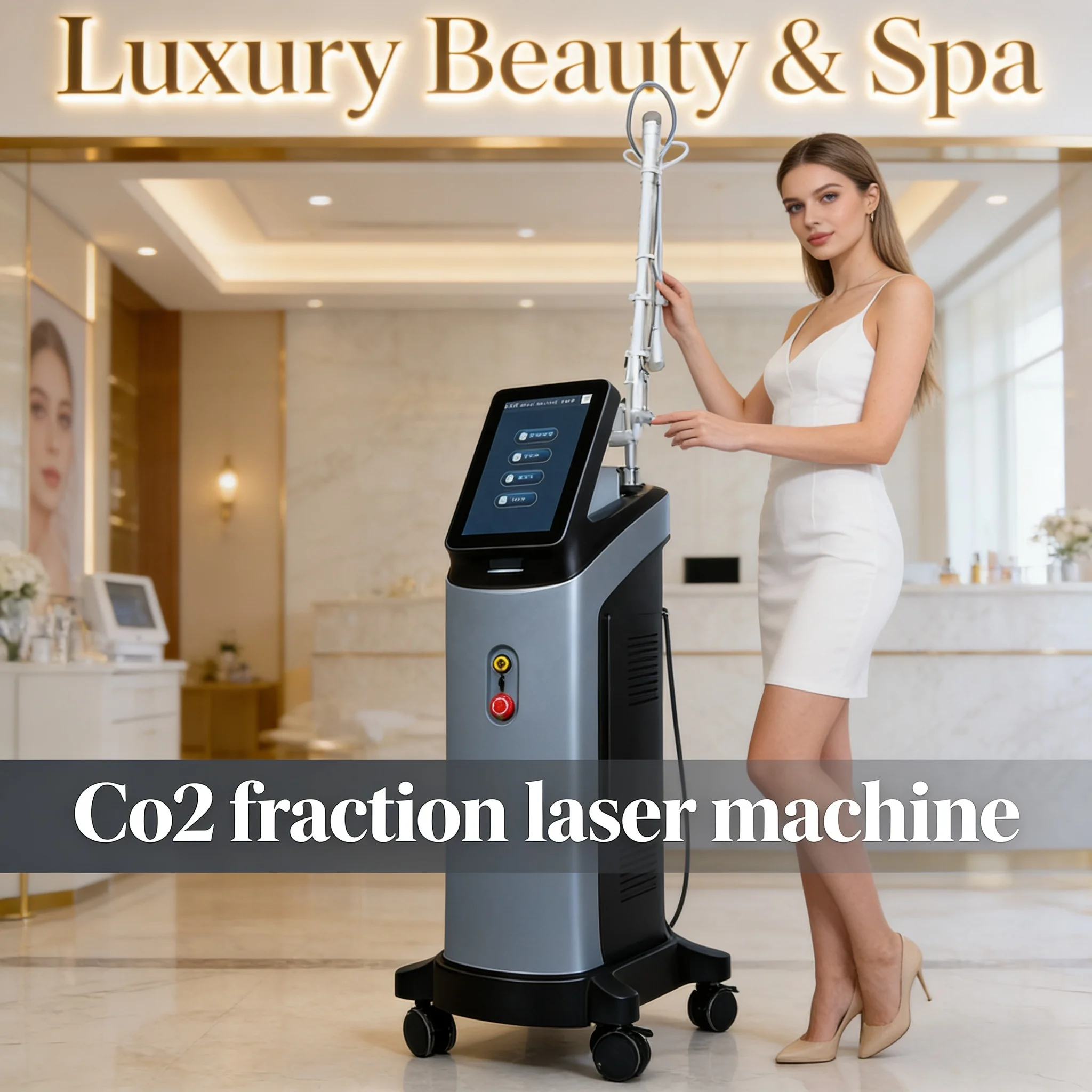 2025 High Output Power Resurfacing Fractional Laser Co2 Scar Treatment Vaginal Tightening Co2 Laser Fractional Machine