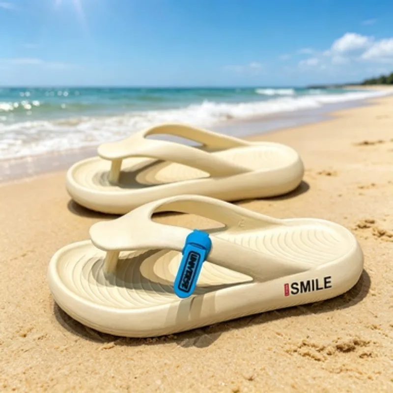 

Thick Platform EVA Flip Flops For Women Summer Clip Toe Non Slip Beach Sandals Woman Men Comfortable Soft Sole Cloud Slippers