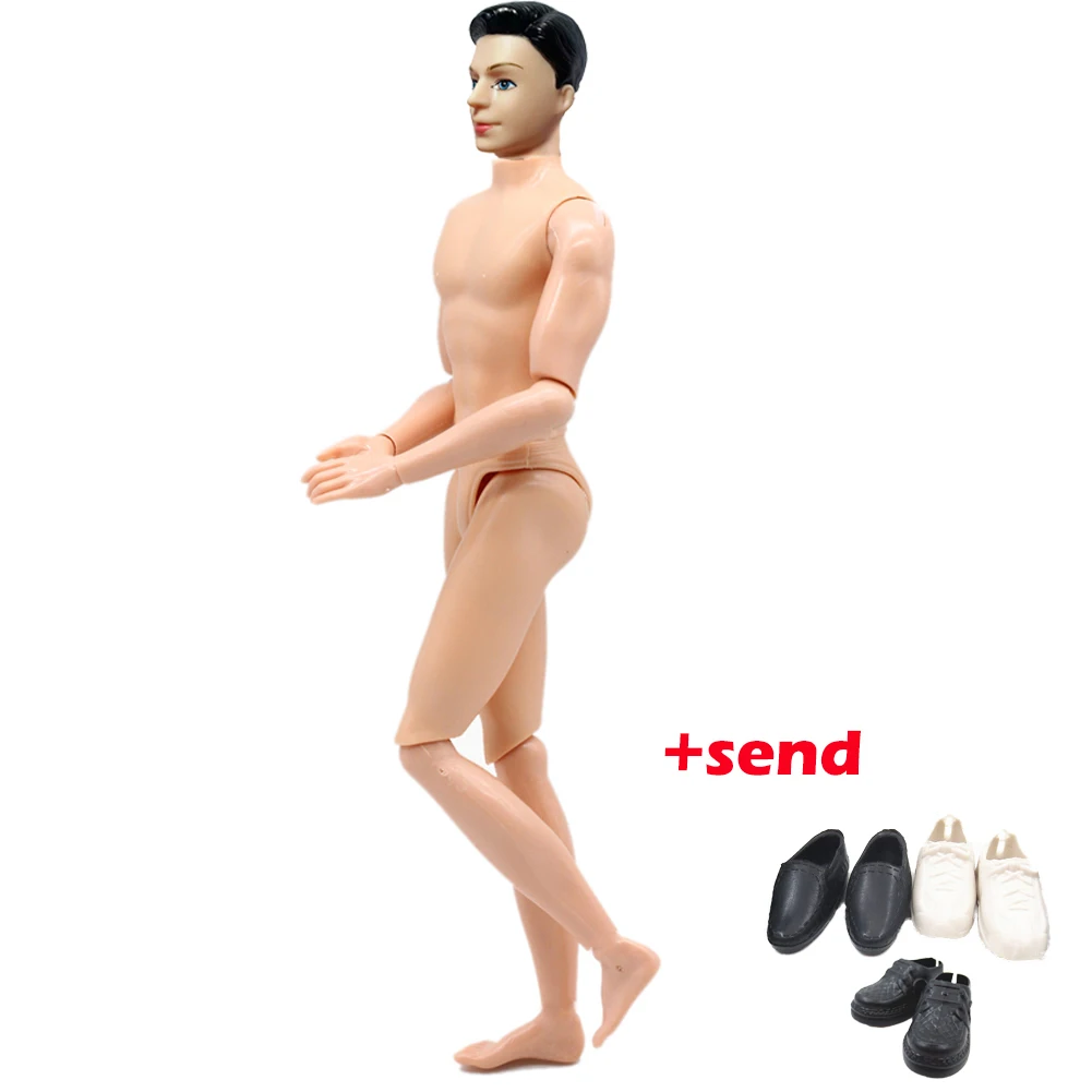 Papabasi 11 Joints Prince Doll Body 1/6 Naked Body For Ken boy friend Male Doll Body Boy Toys, with head, with shoes