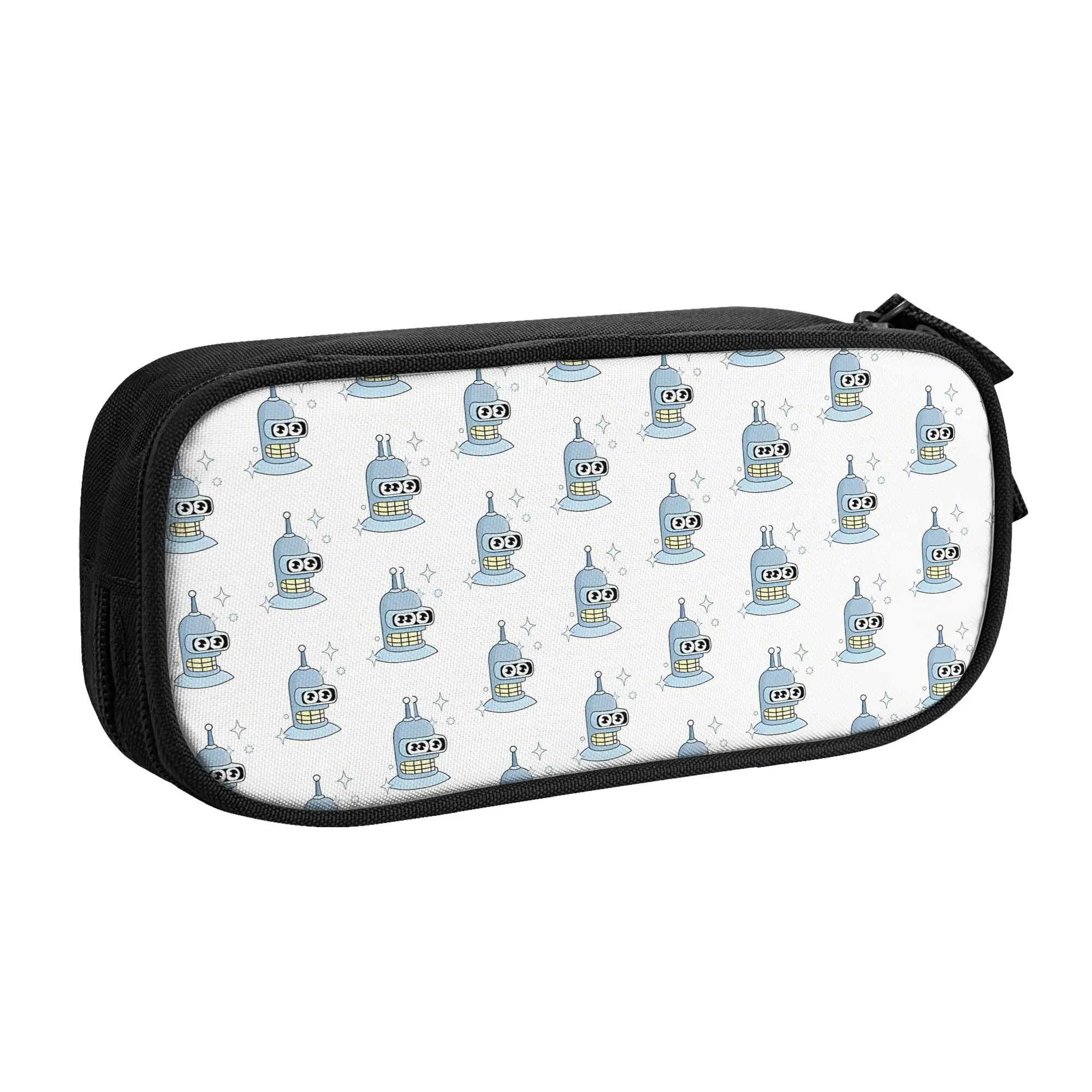 1 Piece Stylish Bender Mr Clean Pencil Case Student Pen Bag Futurama Office Pencil Pouch