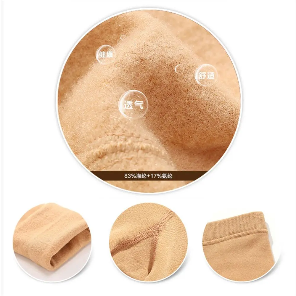 Fashion Slim Leggings Winter Thermal Thick Pantyhos Women's Clothing 8 Colors Stretch Pants Warm Tights Fluff Lined