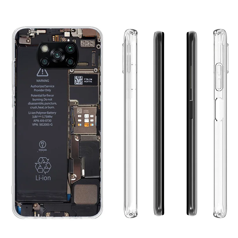 Motherboard Circuit Funny Pattern Phone Case For Xiaomi Poco X7 X6 X5 Pro F7 Ultra Redmi 15C 15 13C 13 12C 12 10 10A 10C 9 9A 9C
