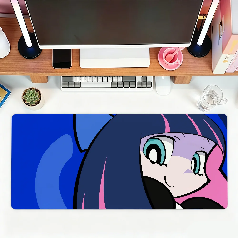 Cartoon Panty & Stocking with Garterbelt Mouse Pad For Office Gaming And Keyboards Non-Slip Large Waterproof
