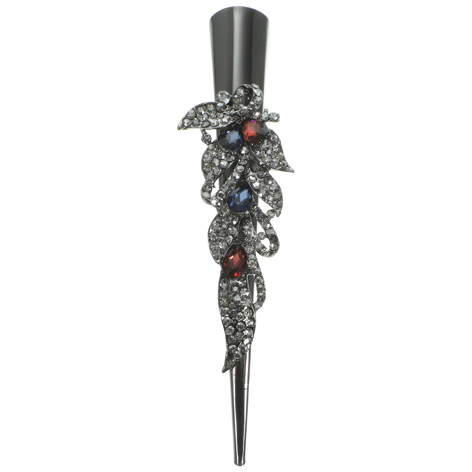 Metal Crystal Alligator Hair Clip Retro Shiny Duckbill Barrette Fashionable Sparkling Hair Clip for Daily Wear Wedding Costume