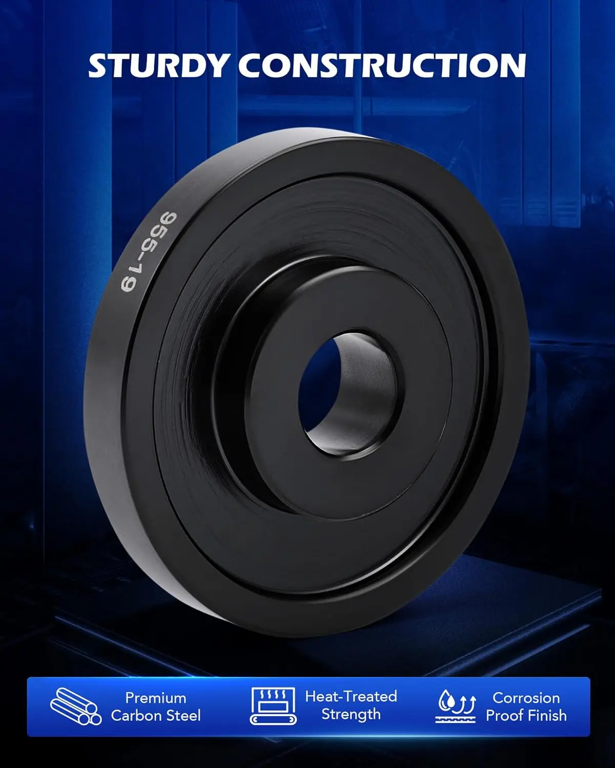 24pc Front Wheel Bearing Press Kit with Sliding Screws, Universal Bushings & Storage Case for Easy Removal & Installation