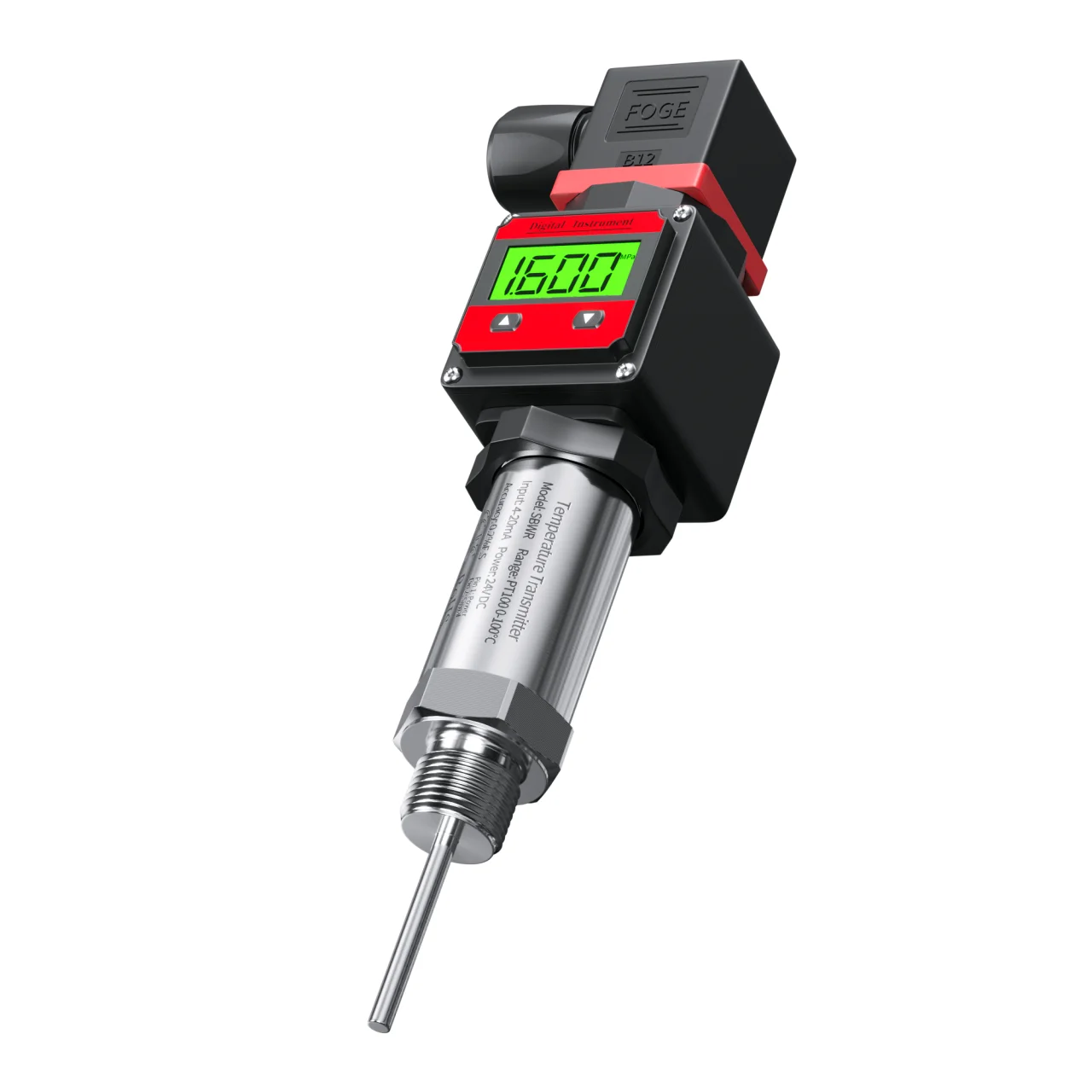 PT100 LCD Temperature Transmitter 100C 200C 500C Temperature Sensor 4-20mA  0-10V RS485 Temperature Transducer image 2