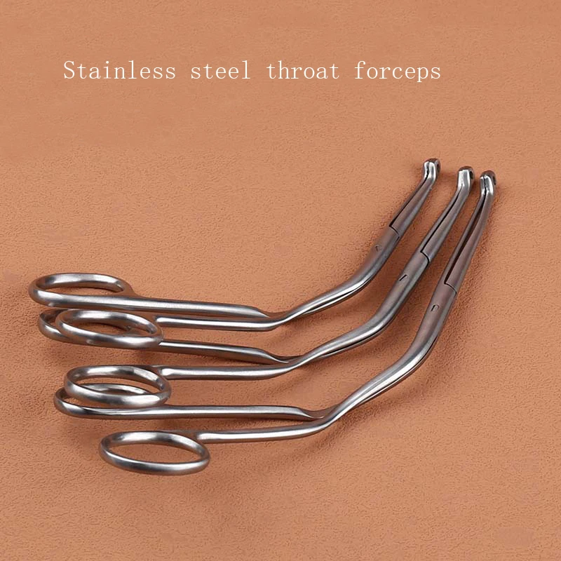 Stainless steel laryngeal forceps Trachea insertion forceps dilatation forceps for foreign body in throat Forceps Oral, nasal an