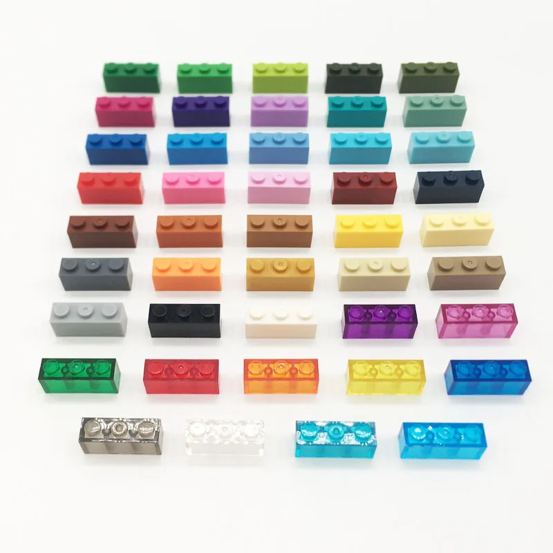 【840 Pcs】[1KG] Compatible with 3622 small particle interlocking building blocks. MOC educational components. 1X3 basic bricks.