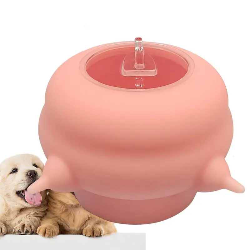 Silicone Kitten Food Grade Feeder 200ml Puppy Milk Feeder With 4 Nipples Scientific Design Puppy Milk Feeder For Nursing Puppy