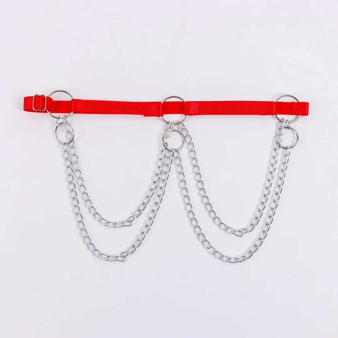 شريط مرن أسود من الدانتيل على الساق الفخذ سلسلة للنساء بيكيني الصيف مهرجان حفلة الجسم حزام الأربعاء اكسسوارات هدية