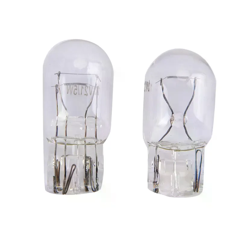 

2pcs T20 7443 7440 Signal Light W21/5W 3800K Halogen Bulb Clear Glass Daytime Running Lights Turn Stop Brake Tail Bulb DRL Bulbs
